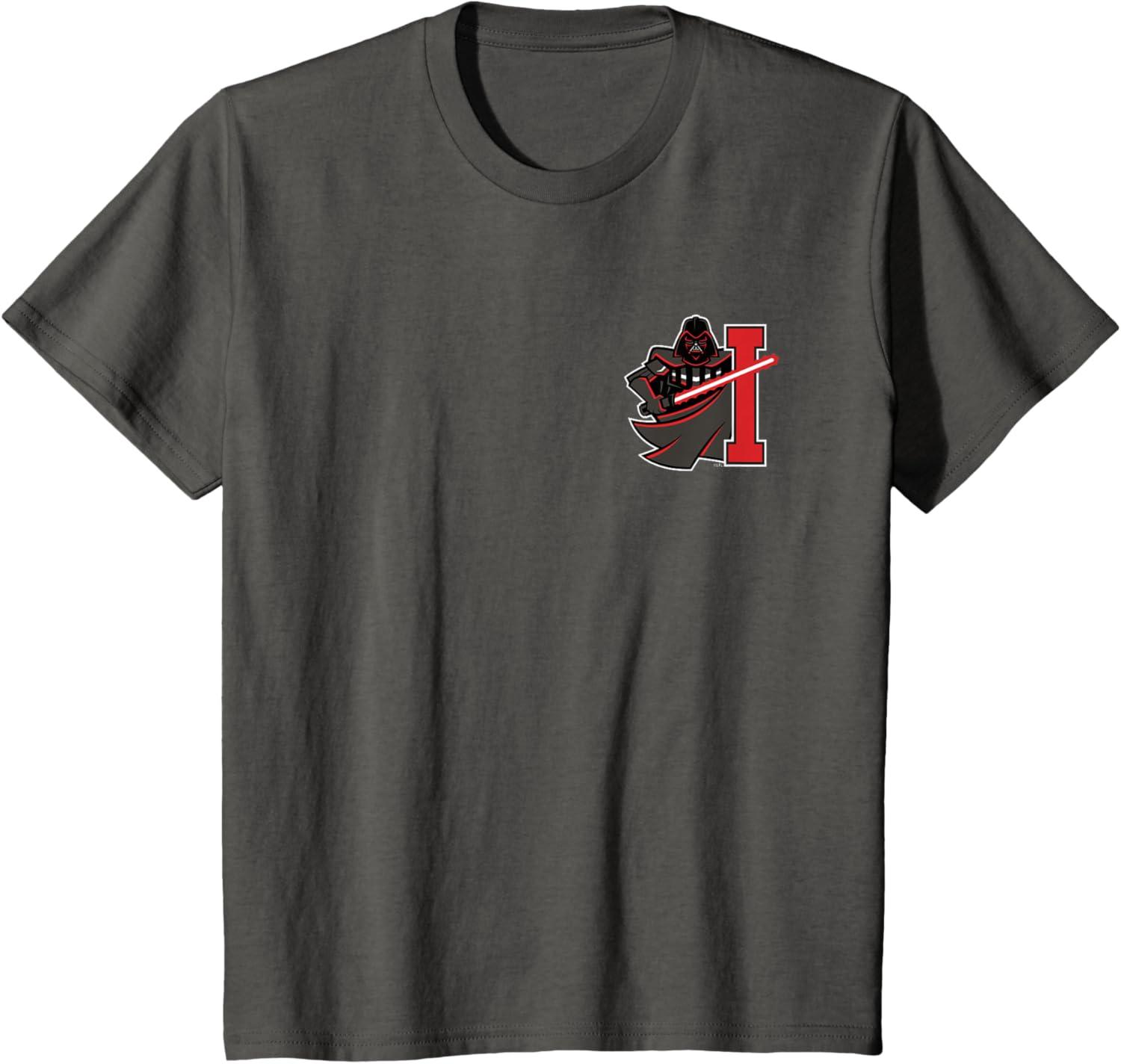 imageStar Wars Darth Vader Imperials 77 Collegiate Team 2Sided TShirtAsphalt Grey