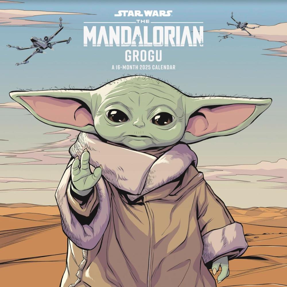 image2025 Star Wars The Mandalorian  The Child Wall Calendar