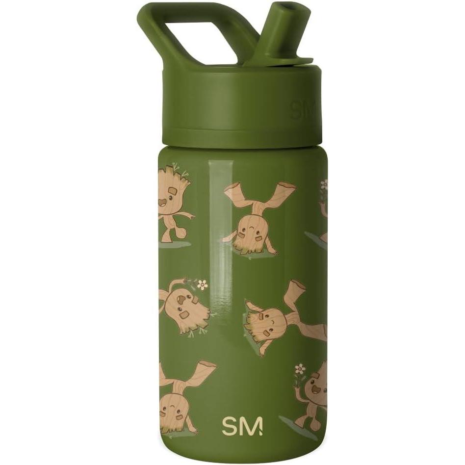 imageSimple Modern Kids Summit Water Bottle with Straw Lid  Star Wars R2D2 14oz Stainless Steel Cup Insulated Tumbler for Toddlers Boys School  R2D2Marvel I Am Groot