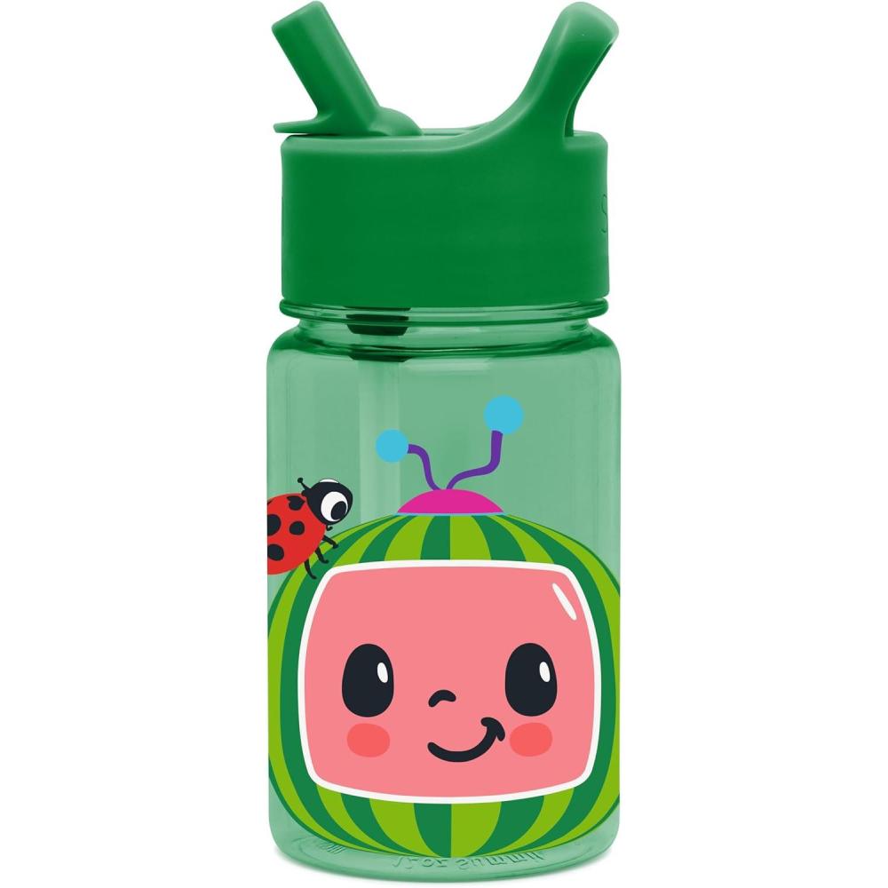 imageSimple Modern Star Wars The Mandalorian Baby Yoda Grogu Kids Water Bottle Plastic BPAFree Tritan Cup with Leak Proof Straw Lid  Durable for Toddlers Boys  Summit Collection  12ozCoComelon Watermelon