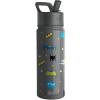 imageSimple Modern Kids Summit Water Bottle with Straw Lid  Star Wars R2D2 14oz Stainless Steel Cup Insulated Tumbler for Toddlers Boys School  R2D2DC Comics Batman POW