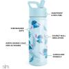imageSimple Modern Kids Summit Water Bottle with Straw Lid  Star Wars R2D2 14oz Stainless Steel Cup Insulated Tumbler for Toddlers Boys School  R2D2DisneyTropical Stitch