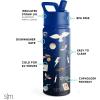 imageSimple Modern Kids Summit Water Bottle with Straw Lid  Star Wars R2D2 14oz Stainless Steel Cup Insulated Tumbler for Toddlers Boys School  R2D2Harry Potter Magical Mashup