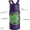 imageSimple Modern Kids Summit Water Bottle with Straw Lid  Star Wars R2D2 14oz Stainless Steel Cup Insulated Tumbler for Toddlers Boys School  R2D2MarvelHulk Smash