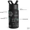imageSimple Modern Kids Summit Water Bottle with Straw Lid  Star Wars R2D2 14oz Stainless Steel Cup Insulated Tumbler for Toddlers Boys School  R2D2Star WarsVehicle Schematics
