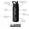 imageSimple Modern Kids Summit Water Bottle with Straw Lid  Star Wars R2D2 14oz Stainless Steel Cup Insulated Tumbler for Toddlers Boys School  R2D2Star Wars Saber Argyle