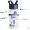 imageSimple Modern Kids Summit Water Bottle with Straw Lid  Star Wars R2D2 14oz Stainless Steel Cup Insulated Tumbler for Toddlers Boys School  R2D2Star WarsR2D2