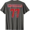 imageStar Wars Darth Vader Imperials 77 Collegiate Team 2Sided TShirtAsphalt Grey