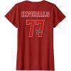 imageStar Wars Darth Vader Imperials 77 Collegiate Team 2Sided TShirtCranberry Red