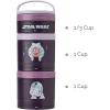 imageWhiskware Star Wars Stackable Snack Containers for Kids and Toddlers 3 Stackable Snack Cups for School or Travel Ashoka and R2D2