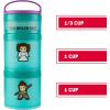 imageWhiskware Star Wars Stackable Snack Containers for Kids and Toddlers 3 Stackable Snack Cups for School or Travel Mando Grogu and ShipPrincess Leia and Rey