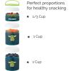 imageWhiskware Star Wars Stackable Snack Containers for Kids and Toddlers 3 Stackable Snack Cups for School or Travel Mando Grogu and ShipThe Child Little Bounty