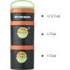 imageWhiskware Star Wars Stackable Snack Containers for Kids and Toddlers 3 Stackable Snack Cups for School or Travel Mando Grogu and ShipThe Child Naps and Snacks