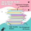 imageYoobi Star Wars X 2 Pencils  PreSharpened Green ampamp Teal Pencils with Erasers featuring Grogu  Fun Addition for Kids ampamp Adults  2 Packs of 24Multiple Pastels