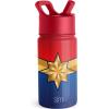 imageSimple Modern Kids Summit Water Bottle with Straw Lid  Star Wars R2D2 14oz Stainless Steel Cup Insulated Tumbler for Toddlers Boys School  R2D2MarvelCaptain Marvel