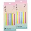 imageYoobi Star Wars X 2 Pencils  PreSharpened Green ampamp Teal Pencils with Erasers featuring Grogu  Fun Addition for Kids ampamp Adults  2 Packs of 24Multiple Pastels