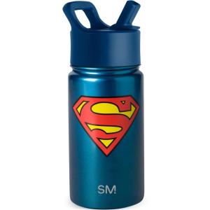 imageSimple Modern Kids Summit Water Bottle with Straw Lid  Star Wars R2D2 14oz Stainless Steel Cup Insulated Tumbler for Toddlers Boys School  R2D2DC Comics Superman