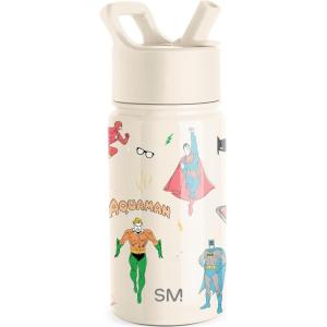 imageSimple Modern Kids Summit Water Bottle with Straw Lid  Star Wars R2D2 14oz Stainless Steel Cup Insulated Tumbler for Toddlers Boys School  R2D2DC Comics Super Hero Boys