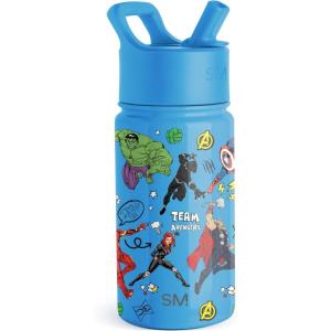 imageSimple Modern Kids Summit Water Bottle with Straw Lid  Star Wars R2D2 14oz Stainless Steel Cup Insulated Tumbler for Toddlers Boys School  R2D2MarvelAvengers Heroes
