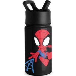 imageSimple Modern Kids Summit Water Bottle with Straw Lid  Star Wars R2D2 14oz Stainless Steel Cup Insulated Tumbler for Toddlers Boys School  R2D2MarvelSpidey Kid