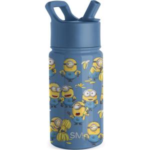 imageSimple Modern Kids Summit Water Bottle with Straw Lid  Star Wars R2D2 14oz Stainless Steel Cup Insulated Tumbler for Toddlers Boys School  R2D2Minions Unite