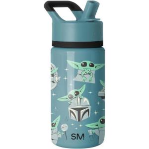 imageSimple Modern Kids Summit Water Bottle with Straw Lid  Star Wars R2D2 14oz Stainless Steel Cup Insulated Tumbler for Toddlers Boys School  R2D2Star Wars Grogu Doodle