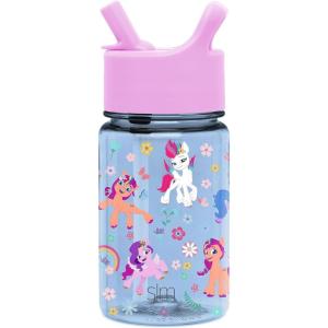imageSimple Modern Star Wars The Mandalorian Baby Yoda Grogu Kids Water Bottle Plastic BPAFree Tritan Cup with Leak Proof Straw Lid  Durable for Toddlers Boys  Summit Collection  12ozMy Little Pony Garden of Rainbows