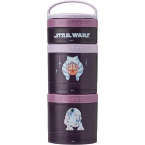 imageWhiskware Star Wars Stackable Snack Containers for Kids and Toddlers 3 Stackable Snack Cups for School or Travel Ashoka and R2D2
