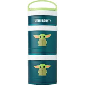 imageWhiskware Star Wars Stackable Snack Containers for Kids and Toddlers 3 Stackable Snack Cups for School or Travel Mando Grogu and ShipThe Child Little Bounty