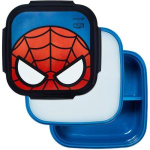 imageYoobi  Star Wars X Classic Black Bento Box and Ice Pack or Kids ampamp Tweens  3 Compartment Lunch Box Dishwasher ampamp Microwave Safe  BPA ampamp PVC Free LeakproofSpider Man