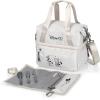 imagePICNIC TIME Star Wars Darth Vader Tarana Insulated Lunch Bag Made from Recycled Material Lunch Box with Picnic Set Upcycled Lunch Cooler Bag Carbon BlackDisney 100  Halo Gray