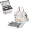 imagePICNIC TIME Star Wars Darth Vader Tarana Insulated Lunch Bag Made from Recycled Material Lunch Box with Picnic Set Upcycled Lunch Cooler Bag Carbon BlackStar Wars  Halo Gray