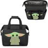 imagePICNIC TIME Star Wars Mandalorian Grogu On The Go Lunch Bag Soft Cooler Lunch Box Insulated Lunch Bag Heathered GrayStar Wars Mandalorian Grogu  Black