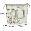 imagePICNIC TIME Star Wars Mandalorian Grogu On The Go Lunch Bag Soft Cooler Lunch Box Insulated Lunch Bag Heathered GrayStar Wars Mandalorian Grogu  Cream with Floral Pattern
