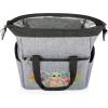 imagePICNIC TIME Star Wars Mandalorian Grogu On The Go Lunch Bag Soft Cooler Lunch Box Insulated Lunch Bag Heathered GrayStar Wars Mandalorian Grogu Flowers  Heathered Gray