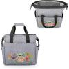 imagePICNIC TIME Star Wars Mandalorian Grogu On The Go Lunch Bag Soft Cooler Lunch Box Insulated Lunch Bag Heathered GrayStar Wars Mandalorian Grogu Flowers  Heathered Gray