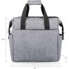 imagePICNIC TIME Star Wars Mandalorian Grogu On The Go Lunch Bag Soft Cooler Lunch Box Insulated Lunch Bag Heathered GrayStar Wars Mandalorian Grogu Force  Heathered Gray