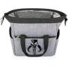 imagePICNIC TIME Star Wars Mandalorian Grogu On The Go Lunch Bag Soft Cooler Lunch Box Insulated Lunch Bag Heathered GrayStar Wars Mandalorian Mythosaur Skull  Heathered Gray