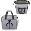 imagePICNIC TIME Star Wars Mandalorian Grogu On The Go Lunch Bag Soft Cooler Lunch Box Insulated Lunch Bag Heathered GrayStar Wars Mandalorian Mythosaur Skull  Heathered Gray