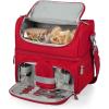 imagePICNIC TIME Star Wars Mandalorian Grogu Pranzo Lunch Bag Insulated Lunch Box with Utensil Set Lunch Cooler Bag Navy BlueCocaCola Coke Emoji  Red