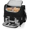 imagePICNIC TIME Star Wars Mandalorian Grogu Pranzo Lunch Bag Insulated Lunch Box with Utensil Set Lunch Cooler Bag Navy BlueStar Wars Darth Vader  Black