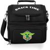 imagePICNIC TIME Star Wars Mandalorian Grogu Pranzo Lunch Bag Insulated Lunch Box with Utensil Set Lunch Cooler Bag Navy BlueStar Wars Mandalorian Grogu Snack Time  Black