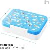 imageSimple Modern Star Wars Bento Lunch Box for Kids  BPA Free Leakproof Dishwasher Safe  Lunch Container for Boys Toddlers  Porter Collection  5 Compartments  Grogu Force StrongBluey Sky