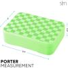 imageSimple Modern Star Wars Bento Lunch Box for Kids  BPA Free Leakproof Dishwasher Safe  Lunch Container for Boys Toddlers  Porter Collection  5 Compartments  Grogu Force StrongPattern Lime Checkmate