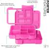 imageSimple Modern Star Wars Bento Lunch Box for Kids  BPA Free Leakproof Dishwasher Safe  Lunch Container for Boys Toddlers  Porter Collection  5 Compartments  Grogu Force StrongRaspberry Vibes