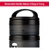 imageWhiskware Star Wars Stackable Snack Containers for Babies Kids and Toddlers 3 Stackable Snack Cups for School and Travel Formula and Cupholder Friendly Stormtrooper and Darth Vader
