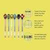 imageYoobi x Star Wars Gel Pens  10Pack wInterchangeable Silicone Charms Includes Grogu Darth Vader Yoda Chewbacca R2D2 ampamp C3PO  Fun for Boys ampamp Girls  10mm PointMarvel