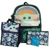 imageBIOWORLD Mens Grogu 5Piece Backpack Set Little Big Kid Green One SizeGreen