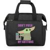 imagePICNIC TIME Star Wars Mandalorian Grogu On The Go Lunch Bag Soft Cooler Lunch Box Insulated Lunch Bag Heathered GrayStar Wars Mandalorian Grogu Buttons  Black