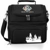 imagePICNIC TIME Star Wars Mandalorian Grogu Pranzo Lunch Bag Insulated Lunch Box with Utensil Set Lunch Cooler Bag Navy BlueHarry Potter Hogwarts  Black